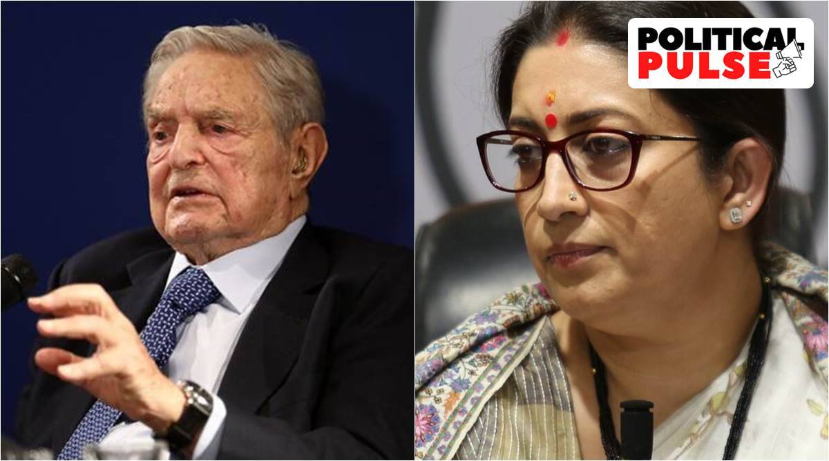 George Soros’s remarks show ‘desire to break Indian democracy’ and have a ‘pliable’ govt: Smriti Irani