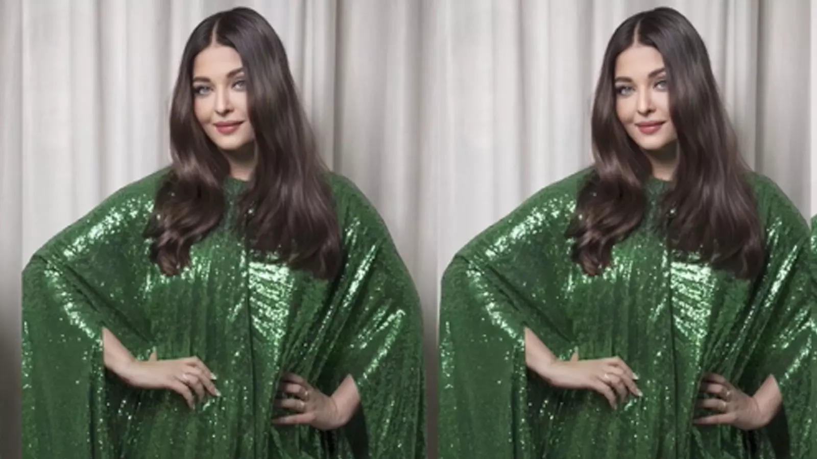 Aishwarya Rai Bachchan makes her first appearance at Cannes 2023 in a green kaftaan; netizens compare her outfit with ‘Paan’ | Hindi Movie News – Bollywood