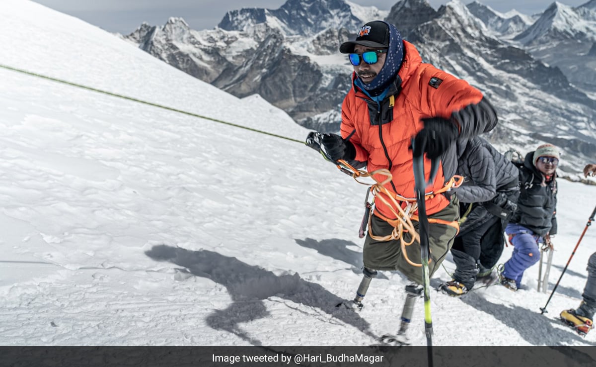 Ex-Nepalese Soldier With Artificial Legs Scales Everest, Creates History