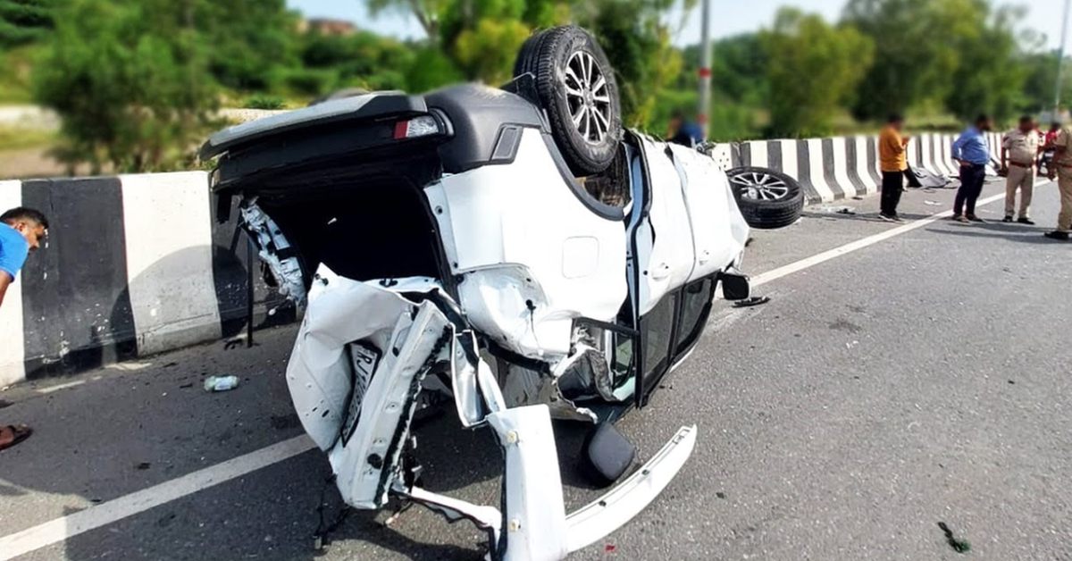 Mahindra Scorpio-N 7 seat SUV in a high-speed crash with truck on highway: Occupants safe